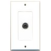 RiteAV - 1 3.5mm Audio-Headphone Jack Port Wall Plate Decorative