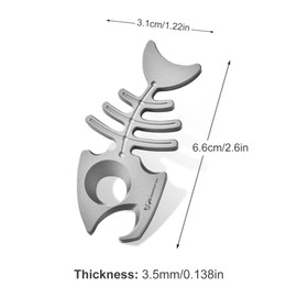Titan EDC Pry Bar, Mini Crowbar, EDC Crowbar, EDC Gear Key Ring Tools for Camping, Hiking, Gardening, Repair
