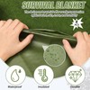 Kanayu 4 Pcs Emergency Thermal Survival Blankets 82 x 60