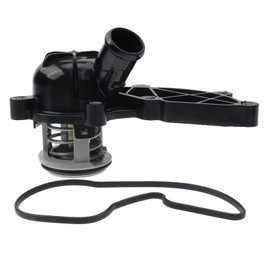 Frankberg 1 x Thermostat with Housing and Seal Compatible with A4 8EC 8ED 8HE B7 2005-2009 A6 4F2 C6 4F5 2005-2008 A8 4E2 4E8 2005-2010 Replace# 06E121111G