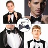 ZKSXOA Adjustable Bowtie,Tux Bowtie Formal Classic Pre-Tied Bow Tie, Men