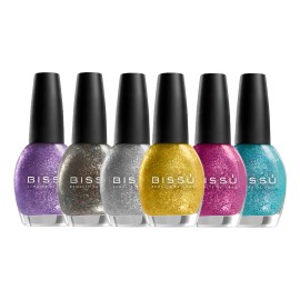 Colección Esmaltes 1 5ml Bissú Colores 6 Piezas