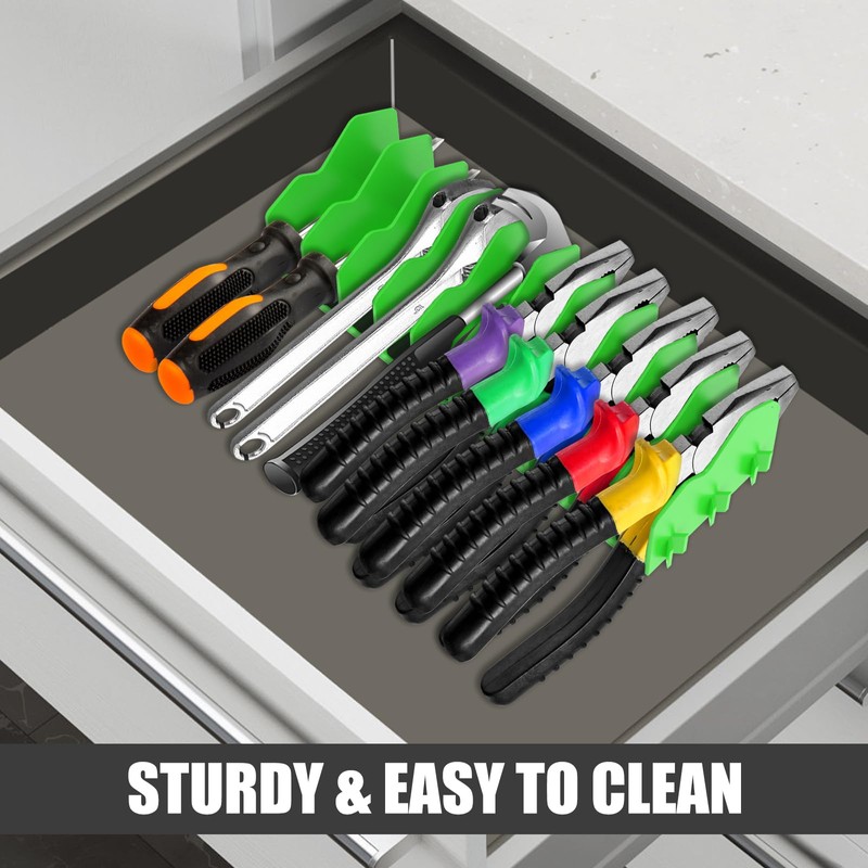 Plier Organizer Rack with Nonslip Rubber Base 10 Slots Plier
