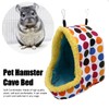 Pet Hamster Cave Bed Soft Comfortable Foldable Portable Thick Warm