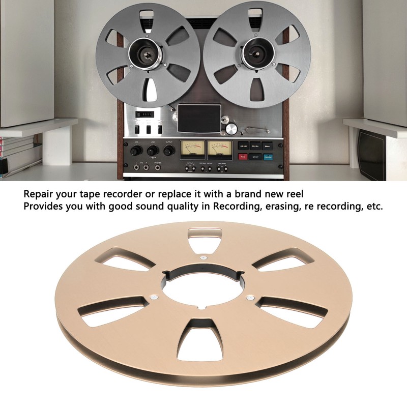1/4 10.5 Inch Empty Takeup Reel 6 Hole Aluminum Alloy