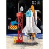 Unbranded Aerospace Space Ship Rocket Launch Center Base Mini Building