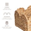 RGI Home Scalloped Edge Baskets, Water Hyacinth, Set of 4