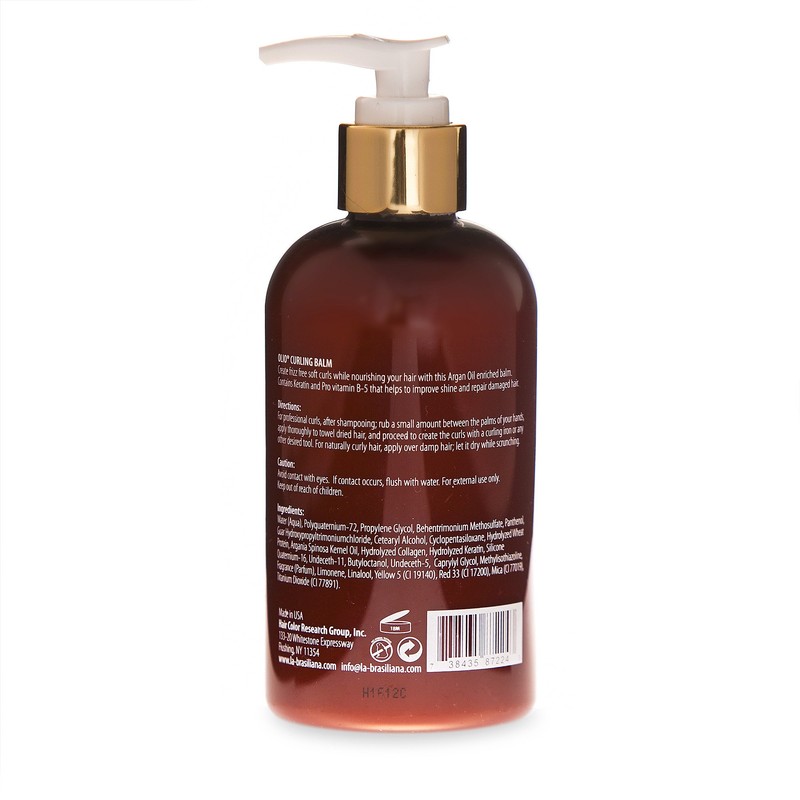 La-Brasiliana Olio Di Morocco Curling Balm, 8.45 fl.oz.
