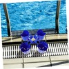 KONTONTY 4pcs Above Ground Pool Cup Holder Blue Pool Drinks