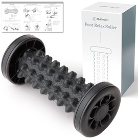 MyComofort Foot Massage Device with Self-Care Instruction Manual (Black)