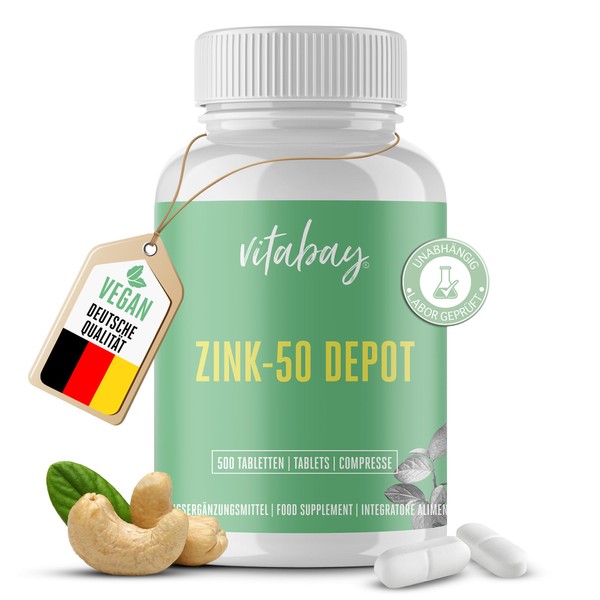 Zinc-50 Depot – 25 mg Zinc (Elementary Content) per 1/2