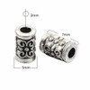 Spacer Tube Spacers Beads Silver Spacer Metal Beads 7 x