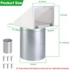 8 Inch Hooded Wall Vent with Screen and Damper,Outdoor Wall