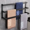 NearMoon Bathroom Towel Bar, Towel Rod Holder, Square Shelf Rack
