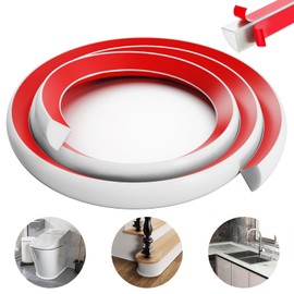 39 inch Flexible Quarter Round Molding Peel and Stick,1/2" Rubber Quarter Round Trim Molding,Self Adhesive Wall Corner Trim for Wall Edge Corner Base of Staircase Cabinet Edge Countertops