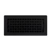 Decor Grates LTH410-BLK Lattice Floor Register, 4x10 Inches, Black