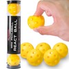 PIKKOFUN React Mini Pickleball Balls - 5 Pack Silent Pickleball