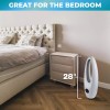 Comfort Zone 28" Oscillating Bladeless Tower Fan with Remote Control,