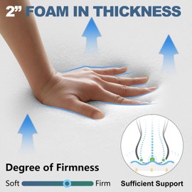 Shinnwa Chair Cushion for Dining Chair, Non-Slip Kitchen Chair Cushion with Detachable Straps and Machine Washable Cover, 17x16x2in, Black