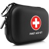 Compact 100-Piece First Aid Kit in Waterproof Case - Ideal