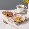 SHIDACHENG Salad Plates Set of 4, Ceramic Dessert Plate for