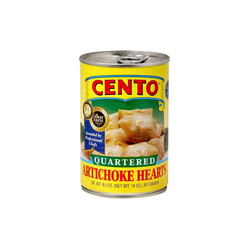 Cento Quartered Artichoke Hearts, 14 Ounce Cans (Pack of 12)