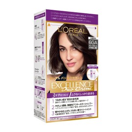 L'Oréal Paris Excellence R Cream Type Hair Color for Gray Coverage, 6GA Light Bright Ash Chestnut