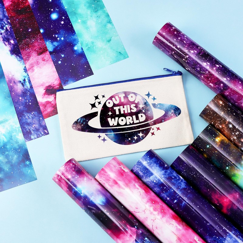 HTVSTD Starry Sky HTV Heat Transfer Vinyl 12pcs10*12in Iron on