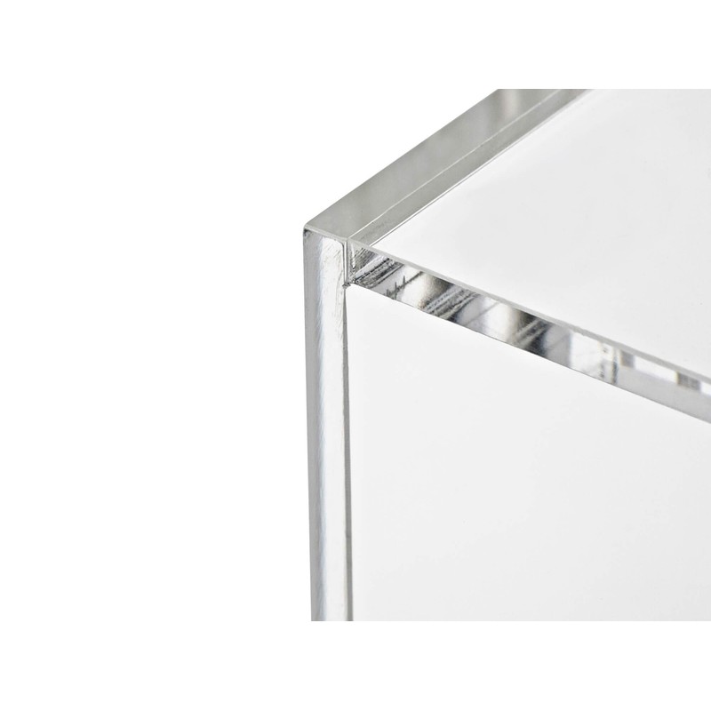 Maul Index Card Box A6 Acrylic Drawer Organizer, Clear, Stackable,