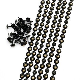 Let's Decorate 20 Meters Upholstery Tacks, Decorative Nail Strips/Nail Head Trims,Upholstery Sofa Tacks,Loosing Tacks Matched (9.5mm Bronze/20M)