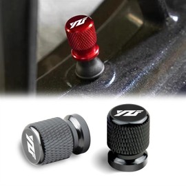 2pcs Metal Tire Valve Air Port Stem Cover Caps Motorcycle Accessories Compatible with Yamaha YZF R1 R3 R6 R25 R125 R1M YZFR1 YZFR6 YZFR3