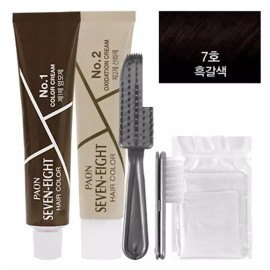 새치머리 백모용 간편한 튜브타입 염색약 7호 흑갈색 Easy Tube Type Hair Dye for Men 7 Black Brown