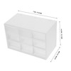 DOITOOL 2pcs Organizer Storage Unit Compact Desktop Drawer Box for