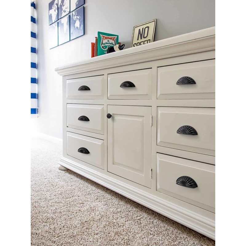 JIASENBAO Black Cabinet Cup Pulls 3" Hole Center 2 Pack