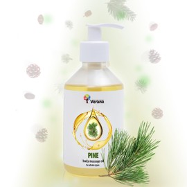 Verana Pine Massage Oil, Natural Cosmetics Body Oil, All Skin, Nourishing Massage, Helps Warm Up and Repair Muscles, Anti-Age, Aromatherapy 250 ml