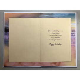 For A Special Grandson Mountain Sentiments Happy Birthday Card Lovely Verse