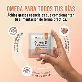 Gomitas Omega 3 Epa y Dha Ga Tlali - Suplemento con Aceite de Pescado Concentrado - 10 Gomitas - Sabor Frutos - 1200 MG por Porción - Grenetina