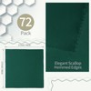 RUDONG M 72 Pack Hunter Green Satin Napkin, 17 x