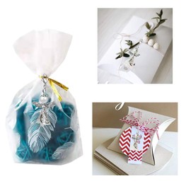 ENSTAB Pack of 36 White Angel Pendants for Wedding Confirmation Birthday Christmas Christening Communion Party Favour Pendant Pearl Angel, Pearl