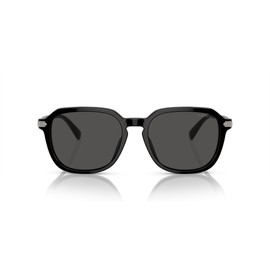 Coach HC8383U Universal Fit Sunglasses, Black/Grey Solid, 55 mm