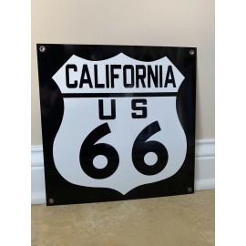 US ROUTE 66 California Road Sign Historic Vintage Style Sign 12 Inch