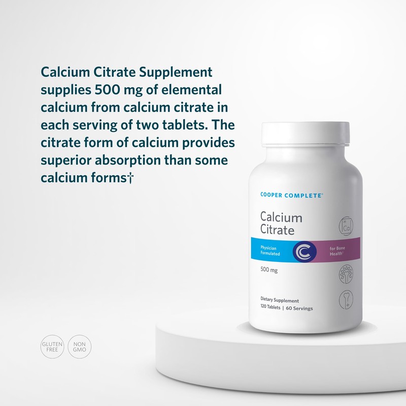 Cooper Complete - Calcium Citrate Supplement - 500 mg -