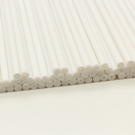 Plastic Lollipop Sticks - 89mm x 4mm Pack of 100 (White)