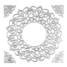 Ideen mit Herz Cutting Dies | Doilies with Corner Ornaments / Design 3 | Pack of 5