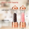 Gold Salt And Pepper Grinder Set,8.38 Inch Copper Acrylic Manual