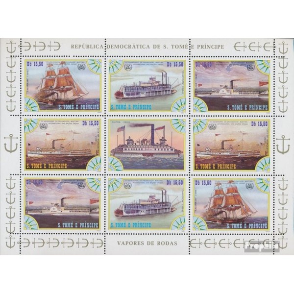 Prophila Collection Sao Tome e Principe 920-923 Mini Sheet (Complete