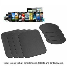Etiqueta adhesiva magnética, práctica 8PCS Etiqueta adhesiva universal grande de placas de metal para teléfono móvil para tabletas para teléfonos inteligentes para dispositivos GPS