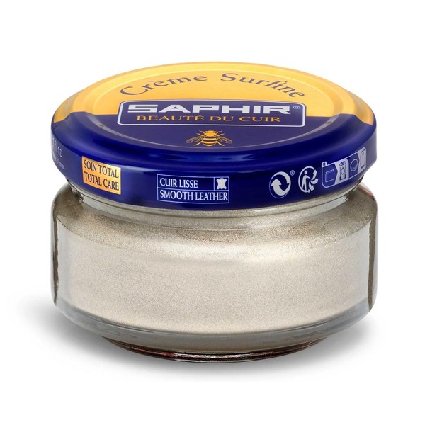 SAPHIR Creme Surfine Pommadier Shoe Polish - Beeswax Cream for