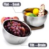 Rice Washer Strainer Bowl, Stainless Steel Quinoa Washing Bowl With