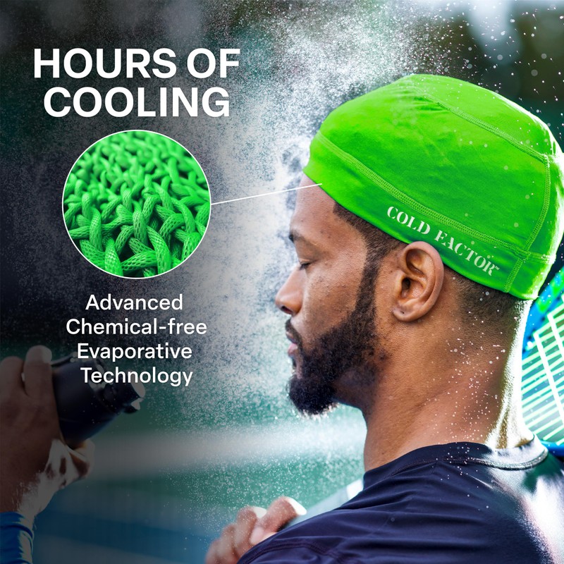 COLD FACTOR Instant Cooling Skull Cap 2 Pack | UPF